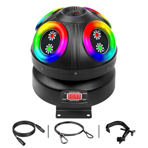 Magic Ball DJ Lights RGB Beam Effect Moving Head Light, Infinite Rotation with DMX Control and Sound Activated Disco Lights - color: RL4010GBR