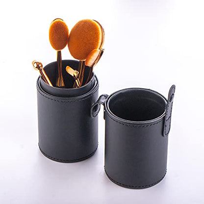 Yoseng Oval Foundation Brush 5 Pcs Toothbrush Makeup brushes Fast Flawless Application Liquid Cream Powder Foundation With Makeup Brush Case - style: Style C