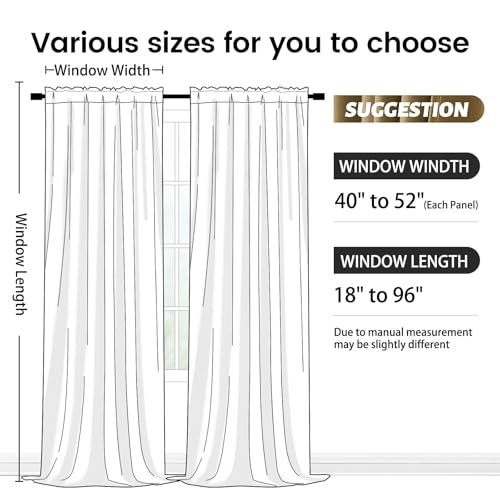 SimpleHome Golden Brown Velvet Curtains 90 Inch for Living Room Rod Pocket | Luxury Blackout Velvet Curtains,Thermal Insulated 2 Panels Room Darkening Drapes,Velvet Bedroom Curtains,W52 x L90,2 Panels - color: Golden Brown, size: 52"W x 90"L (Pack of 2)