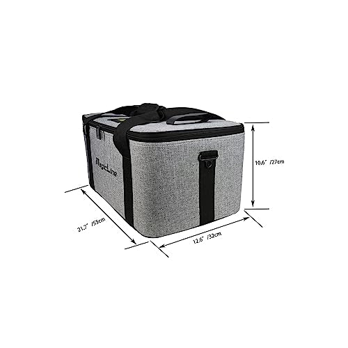 MagicLine Semi-Rigid Photo Studio Camera Equipment Bag 21.7"x12.6"x10.6" | Carrying case with shoulder strap, handle, movable foam padded dividers for studio strobe flash, monolight and accessories