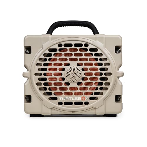Turtlebox Grande, Largest Outdoor Bluetooth Speaker, Waterproof, Tan - color: Tan