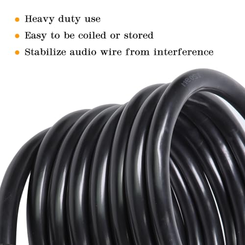 HBU 1 Pack 10 Feet Pro Road Tour 4 Conductor Speakon Cable - 12 Gauge Speak-On to 4-Wire Cables for Chuchero, Tweeters, Mids Wiring (4 Conductors, 10Ft.) - size: 10 Feet (1-Pack), style: 4-Conductor Wiring