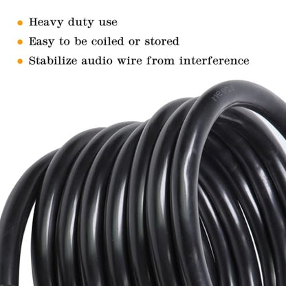 HBU 1 Pack 10 Feet Pro Road Tour 4 Conductor Speakon Cable - 12 Gauge Speak-On to 4-Wire Cables for Chuchero, Tweeters, Mids Wiring (4 Conductors, 10Ft.) - size: 10 Feet (1-Pack), style: 4-Conductor Wiring