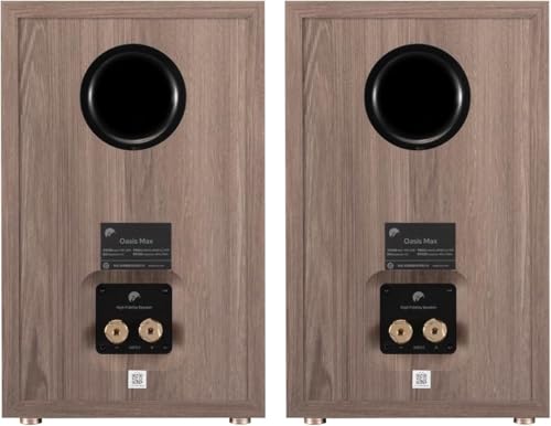 HiVi-Swans Oasis Max Passive Bookshelf Speakers, 2-Way HiFi Bookshelf Speakers for TV Desktop Stereo or Home Theater Surround Sound - Needs Amplifier or Receiver to Operate - style: Oasis Max