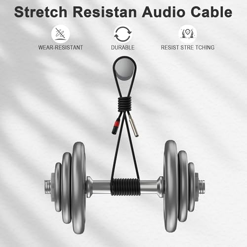 1/4“(6.35 mm) Female to XLR Male 3-Pin Socket Audio Cord, 1.1 Foot, 2 Packs, 6.35mm TRS/TS to XLR Male Adapter, High-Purity 4N OFC Conductors, for Audio Electronic Devices - size: 1.1 foot, style: 1/4 female to XLR male