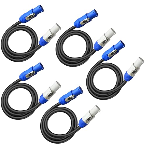 5Pack PowerCon Power Cable 12AWG PowerCon Extension Cable-3FT - size: 3FT-5