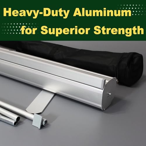 Custom Banner Roll up Banner Aluminum Retractable Banner-Made in USA-23"x81" with Stand Pop up Banner for Business, Trade Shows, Stores, Advertising, Events - size: 23x81 Standard