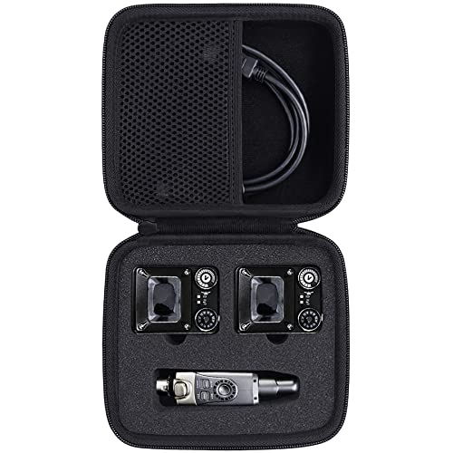 co2CREA Hard Travel Case for Xvive U4R2 in-Ear Monitoring System IEM System - size: for Xvive U4R2