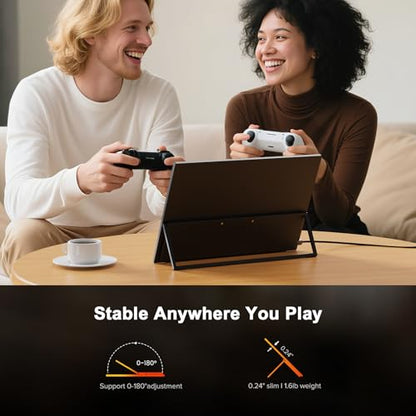 UPERFECT 2.5K 240Hz Portable Monitor, 16" 2560x1600 Portable Gaming Monitor | QHD 100% DCI-P3 400 Nits with Kickstand, VESA, Adaptive Sync HDMI 2.1 External Screen for Laptop PC Phone Game Console - size: 16
