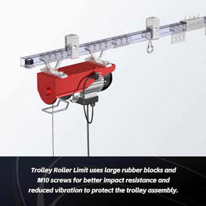 SKTREX Trolley Roller Wheels Limit Trolley Assembly Positioning for Unistrut Strut Channel with 1-5/8" Wide and All 1-5/8" or Taller Strut Channel Pack of 8 - style: Pack of 8