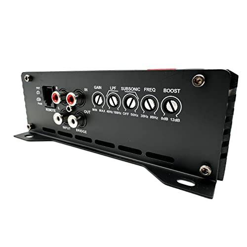 Warzone Series Car Amplifiers - True RMS Power Class D Amps, 1/2/4 Ohm Stable, Multi-Channel and Monoblock Options, Remote Sub Control (1500W / Monoblock) - size: 1500W / Monoblock