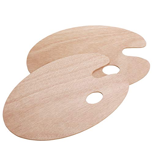 Mr. Pen- Wooden Paint Palette, 2 Pack, Artist Palette, Painting Palette