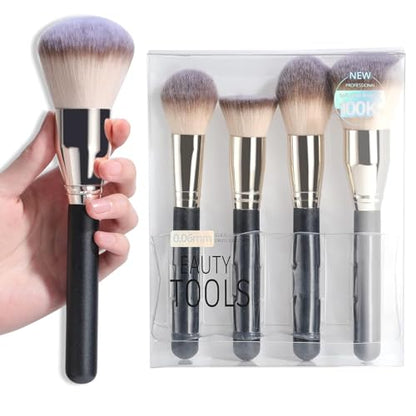 BS-MALL Makeup Brush Set Super Large Big Size Premium Foundation Synthetic Powder Concealers Makeup Brushes Cosmetic Brushes - color: A-Champagne