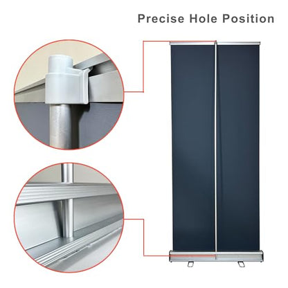JUST 4 SIGNS Heavy-Duty Retractable Banner Stand 33" x 81" for Trade Shows, Events & Retail – with Padded Canvas Bag and Box(Stand ONLY) - size: 33" x 81"