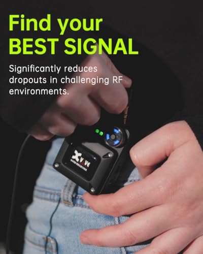 Xvive U45D True Stereo Wireless in-Ear Monitor System, 4 Monitoring Modes Stereo/L/R/Mix, 5.8GHz IEM for Musicians, Bands, Worship Teams, Dual XLR Inputs, Less Than 5ms Latency