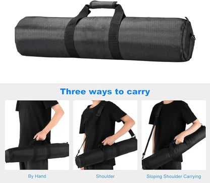 24x5x5 inch/60x13x13cm Tripod Carrying Case Heavy Duty Oxford Photographic Package Bag with Shoulder Strap Padded for Light Stand, Tripods, Monopods, Umbrellas, Softbox, Boom Stands - size: 24x5x5 inch