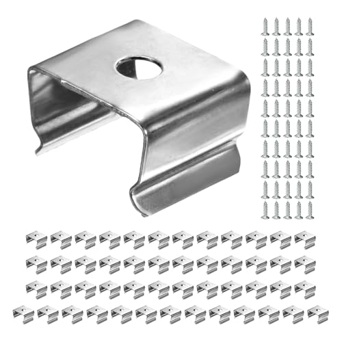 50pcs Waterproof LED Strip Light Clips 0.45in, Mounting Clips - size: 9.5x12mm