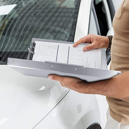 Sunnyclip Aluminum Clipboard with Storage (Legal Size) Form Holder Portfolio Aluminum Metal Binder Heavy Duty with Clip Inside Posse Box, for Office Business Medical Professionals Stationer - size: Legal Size 14.5 x 9 x1 in