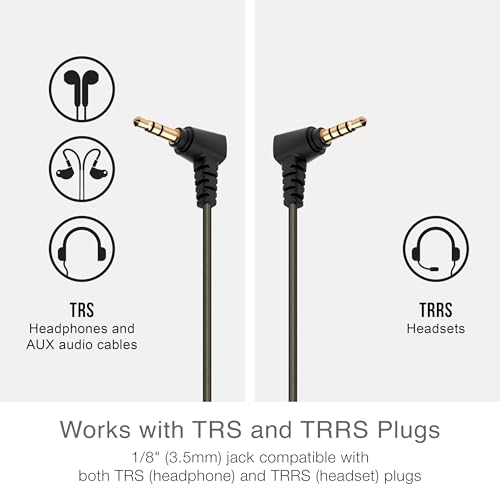 MEE audio Quarter Inch Stereo Audio Adapter, 3.5mm (1/8") Female to 6.3mm (1/4") Male Converter, Gold Plated, TRS and TRRS Compatible for Headphones, Headsets, AUX Cables, Guitar Amps (3 Pack) - style: 3 Pack