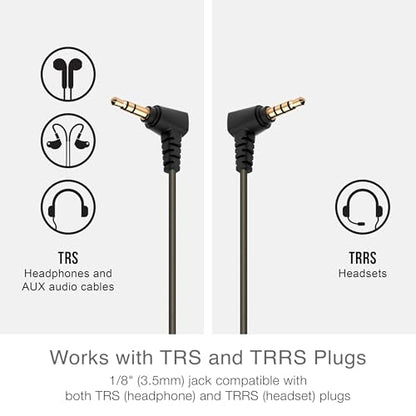 MEE audio Quarter Inch Stereo Audio Adapter, 3.5mm (1/8") Female to 6.3mm (1/4") Male Converter, Gold Plated, TRS and TRRS Compatible for Headphones, Headsets, AUX Cables, Guitar Amps (3 Pack) - style: 3 Pack