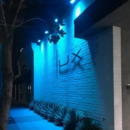 144W LED Linkable Wall Washer Light with RF Control, 14400LM RGBW 5700K Color Changing LED Flood Lights AC120V Spotlight Bar for Indoor Outdoor Lighting, Casinos, Weddings, Parties, Wall, Landscape