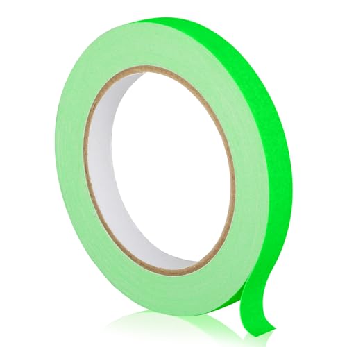 GEYYANG Green Spike Tape, 1/2in x 20yd, Fluorescent Gaffers Tape - color: Green, size: 1/2 Inch x 20 Yards