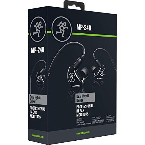 Mackie MP Series In-Ear Headphones & Monitors with Dual Hybrid Drivers (MP-240) - size: Dual Hybrid Driver, style: Wired