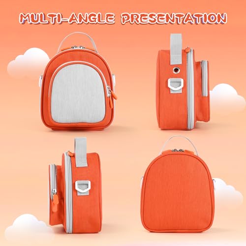 Carrying Case Compatible with Yoto Mini 2024 Edition & Headphone - color: Orange