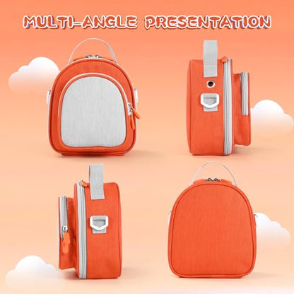 Carrying Case Compatible with Yoto Mini 2024 Edition & Headphone - color: Orange