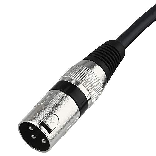 Unbalanced 6.35mm(1/4 inch) TS Mono to XLR Male Cable Gold Plated Quarter inch to Male XLR Microphone Cable Interconnect Cable - 3 Feet/1 Meter - size: 3 Feet