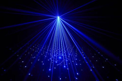 DJ Lights for Parties, Pro 7 in 1 DMX & Sound Activated DJ Lights Show Machine with Disco Ball Light, UV Black Lights - Sound Activated LED Lighting for Home, Karaoke, Birthday and DJ Events World Cup - color: 4 Head
