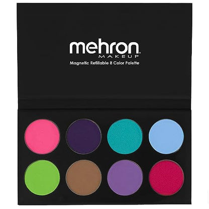 Mehron Makeup Paradise AQ - ISLAND PALETTE, Water-Activated Face Paint | 8 Color Professional Face & Body Paint Makeup for Cosplay, Theater, & Halloween. Vegan, Cruelty-Free, & Made in USA. - color: Island