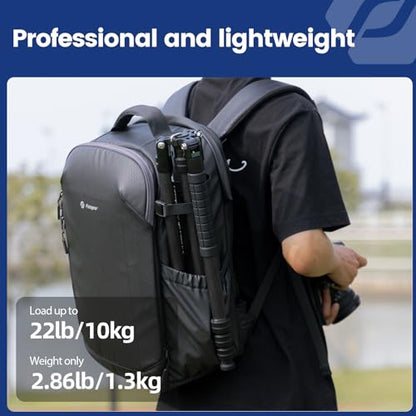 Fotopro 73" Carbon Fiber Tripod for Camera Compact Travel Tripod with Ball Head Detachable Monopod with Quick Release Plate and Camera Bag Load up to 22lbs/10KG X-Go Plus E2 Green - color: 73'' Green