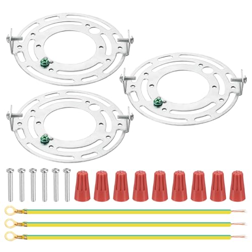 PATIKIL 3 Set 105mm (4.13") Universal Light Fixture Mounting Bracket Kit - size: 105mm (4.13")