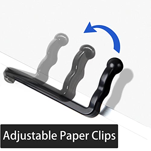 Book Stand Multifunctional Adjustable Laptop Stand Book Holder Tray with Clips Ergonomic Multi Heights Angles Adjustable Cooking Bookstand for Textbook Recipe Magazine Laptop Tablet Portable - size: 15x10inches, style: 4 legs-White