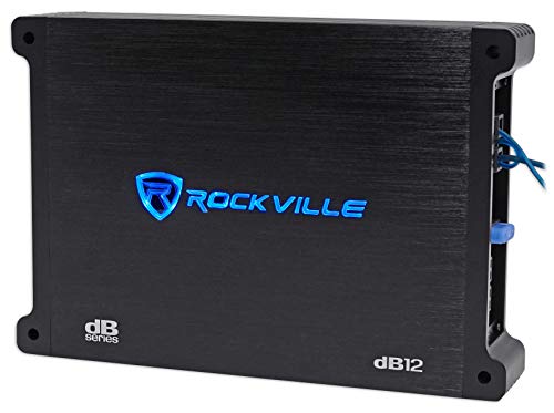 Rockville DK512 Package Dual 12" K5 Car Subwoofer Enclosure with dB12 Amp | 2800W Peak, 700W RMS, 2 Ohm Impedance, 50 Oz Magnet, Cast Iron Basket, 8 Volt Preamp Circuitry, Polypropylene Dustcap