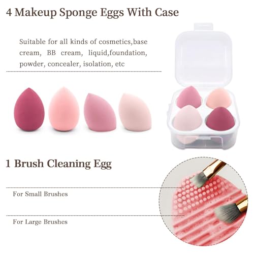 Koccido Makeup Brushes 22 Pcs Makeup Kit,Foundation Brush Eyeshadow Brush Make up Brushes Set (Pink, 22 Piece Set) - color: Pink, size: 22 Piece Set