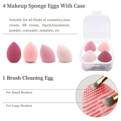 Koccido Makeup Brushes 22 Pcs Makeup Kit,Foundation Brush Eyeshadow Brush Make up Brushes Set (Pink, 22 Piece Set) - color: Pink, size: 22 Piece Set