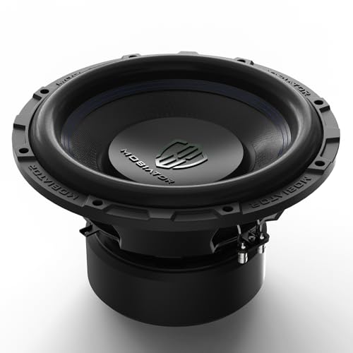 MOBIATOR-12 Inch Car Subwoofer 2000W Max 500W RMS, Dual Magnets(135Oz), 3 Inch Black Voice Coil, Dual Spider, 4 Ohm Heavy Gauge, Easy to Install, Black-S324 (MB-S324)