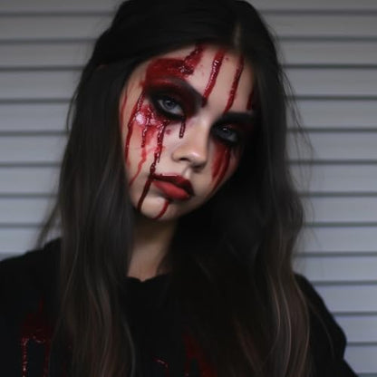 UCANBE Halloween Dripping Fake Blood Realistic Blood Drops Body Paint Washable Fake Blood Makeup Kit For Zombie Vampire Clown Monster Clothes Costume Cosplay SFX Special Effects Makeup 30ML(Fresh) - color: Fresh