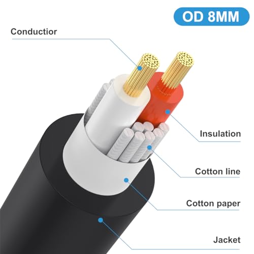 Speakon Splitter Cable, Speak-on 1 Female 2 Male Audio Cable (50cm) | Speaker Extension Cable, Speaker Break Out Cable with Twist Lock for DJ/PA Speaker Cord (1 Female to 2 Male) - style: 1 Female To 2 Male