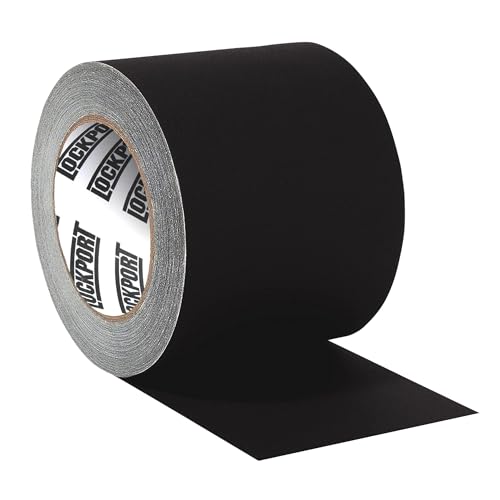 Lockport Black Gaffers Tape 4 Inch x 30 Yards - 1 Pack Pro Matte Gaff Tape | Professional Heavy-Duty Gaffer Tape–No Residue, Heat/Water Resistant, Non-Reflective, Easy Tear–Ideal for Photography,Studio
