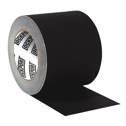 Lockport Black Gaffers Tape 4 Inch x 30 Yards - 1 Pack Pro Matte Gaff Tape | Professional Heavy-Duty Gaffer Tape–No Residue, Heat/Water Resistant, Non-Reflective, Easy Tear–Ideal for Photography,Studio