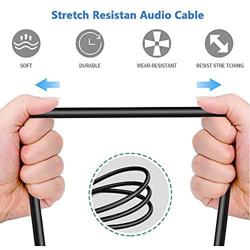 YABEDA 1/4 to XLR Cable,Balanced 1/4" Female to XLR Male Stereo Audio Adapter,Quarter inch TS/TRS to XLR Male Connector Converter Interconnect Cable - 1.6 Feet