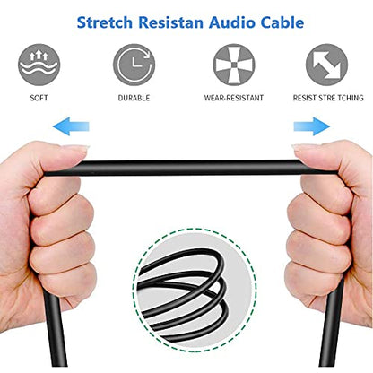 YABEDA 1/4 to XLR Cable,Balanced 1/4" Female to XLR Male Stereo Audio Adapter,Quarter inch TS/TRS to XLR Male Connector Converter Interconnect Cable - 1.6 Feet