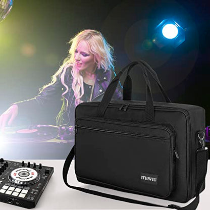 Padded DJ Controller Case for Hercules DJ Inpulse 500, DDJ REV1, NI Traktor Kontrol S4 MK3, DDJ SR DDJ SR2, Numark PLATINUM FX, DDJ RR, Akai MPK225, 23.5 x 14 x 3 Inch, Black - size: 23.5 x 14 x 3 Inch