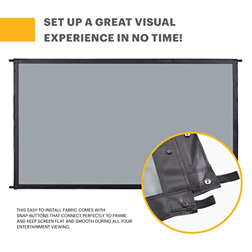 KODAK Outdoor Projector Screen 150-Inch, Fast Fold, Gray