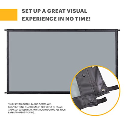 KODAK Outdoor Projector Screen 150-Inch, Fast Fold, Gray