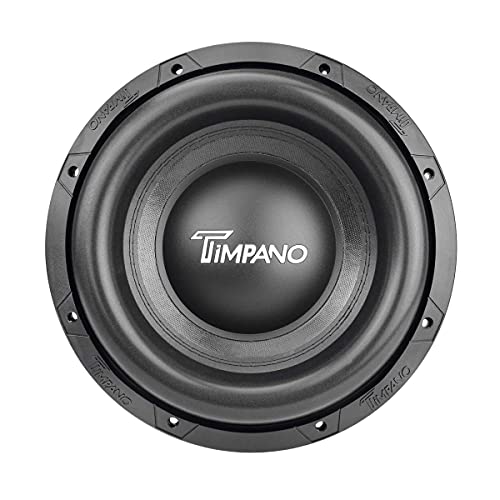 Timpano 12 Inch Subwoofer D4 2500 Watts Max Power Dual 4 Ohm, 12 Subwoofer Speaker 23.5 mm High Xmax, TPT-T2500-12 D4, 3 in Voice Coil, Competition Sub Woofer for Car Audio Systems (Single) - size: 12 Inch - Dual 4 Ohm