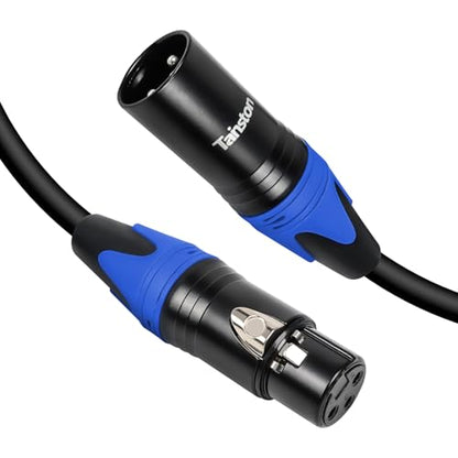 XLR Cable 75 Feet Premium XLR Microphone Cable 3-Pin Balanced Microphone Mic Cord Male to Female XLR Speaker Cable - size: 75 FT